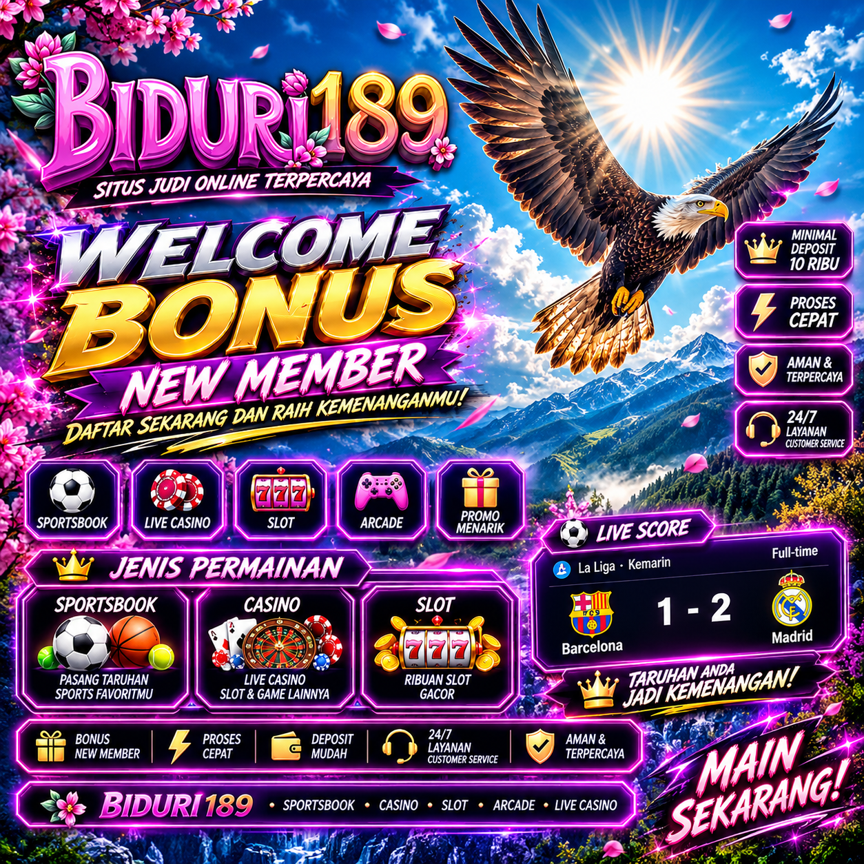 Banner Slot Online BIDURI189